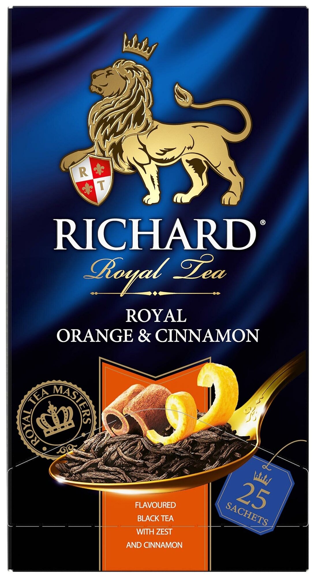 Чай Richard "Royal Orange & Cinnamon", черный с добавками, 25 пакетиков - фотография № 1