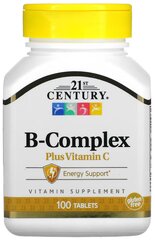 Таблетки 21st Century B-Complex Plus Vitamin C, 150 г, 100 шт.