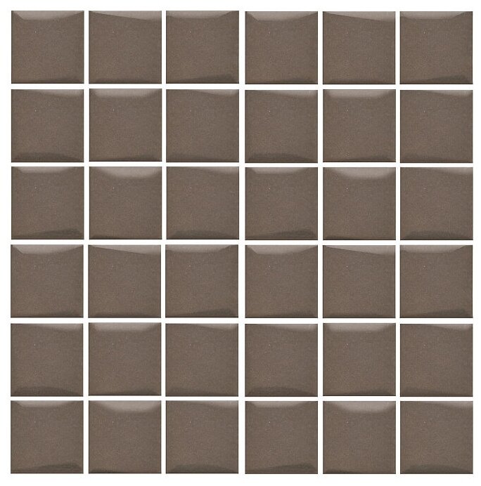 Настенная плитка Kerama Marazzi 21039 Анвер 30.1x30.1 коричневая матовая мозаика