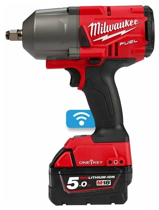 Аккумуляторный ударный гайковерт Milwaukee M18 ONEFHIWF34-502X - фотография № 1