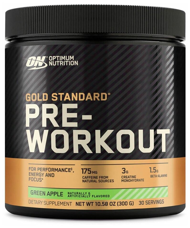 Предтреник OPTIMUM NUTRITION Gold Standard Pre-Workout 300 г, Зеленое яблоко