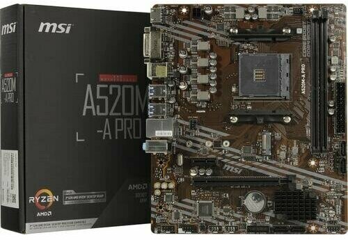 Материнская плата Msi A520M-A PRO