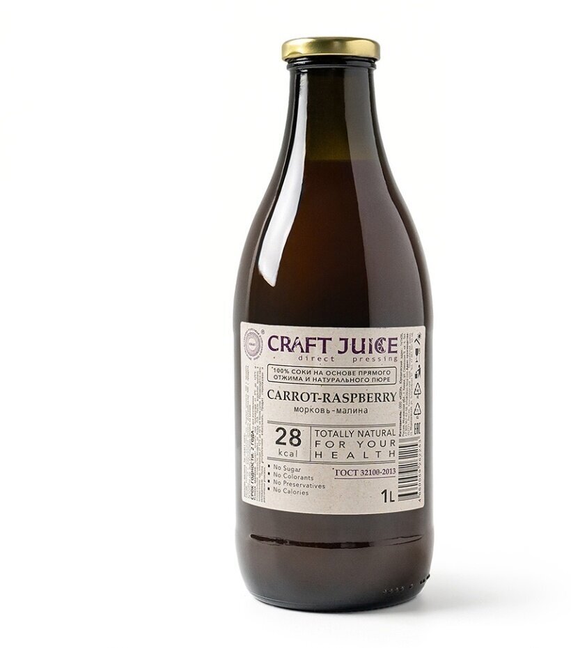 Сок Craft juice морковь-малина 1л