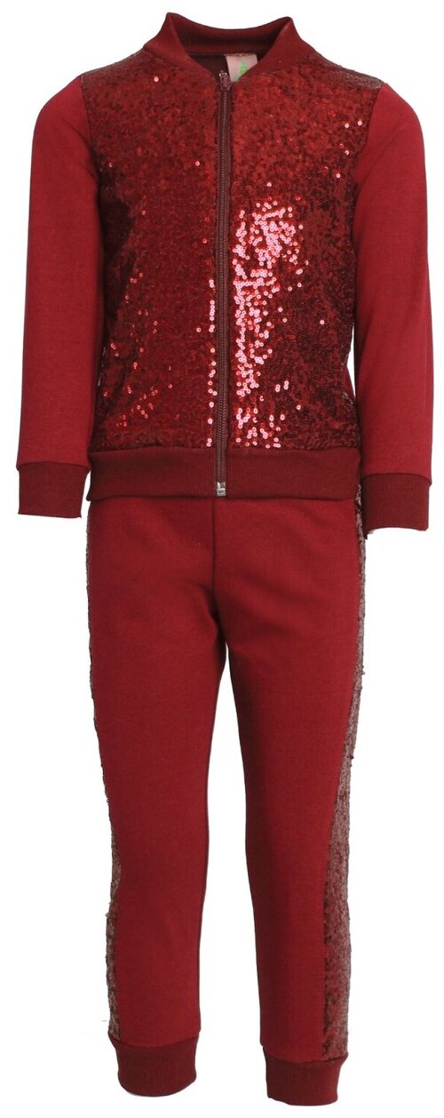 Комплект одежды Ивашка, размер 122, красный, бордовый