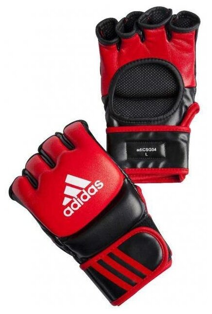 Перчатки для смешанных единоборств красно-черные XL Adidas Ultimate Fight adiCSG041