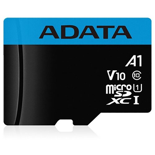 Карта памяти A-DATA MICROSDXC, 256GB, AUSDX256GUICL10A1-RA1 карта памяти mirex microsdxc 64 гб class 10 uhs i u1 r w 45 25 мб с адаптер на sd 1 шт черный