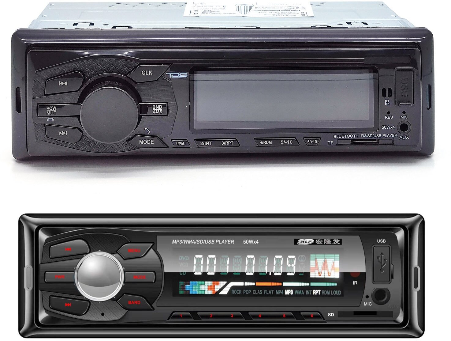 Автомагнитола с Bluetooth , FM, AUX, USB, microSD, пульт ДУ, эквалайзер TDS TS-CAM09