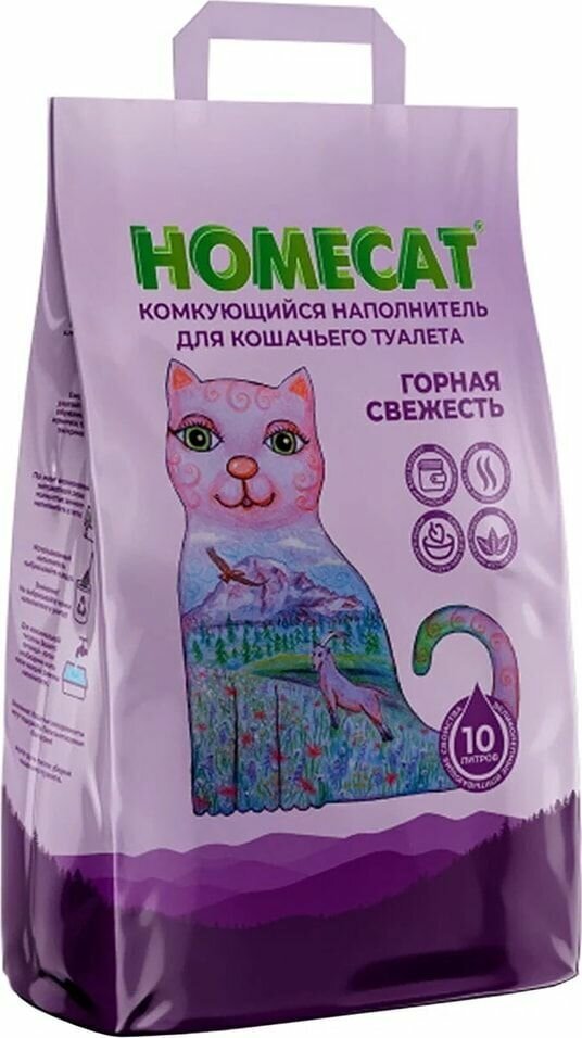 Наполнитель для кошачьего туалета Homecat 10кг - фотография № 2