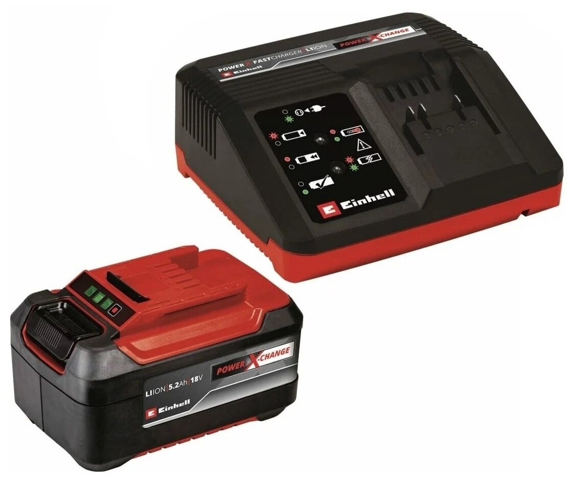 Устройство зарядное + аккумулятор PXC 5.2Ah 4A Fastcharger Einhell 4512114