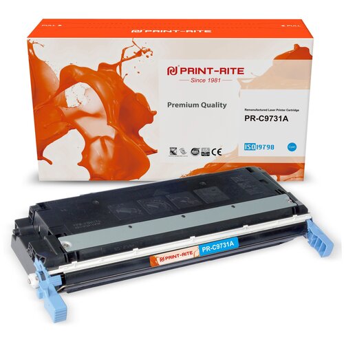 Картридж лазерный Print-Rite TRH215CPU1J PR-C9731A C9731A голубой (13000стр.) для HP CLJ 5500/5550