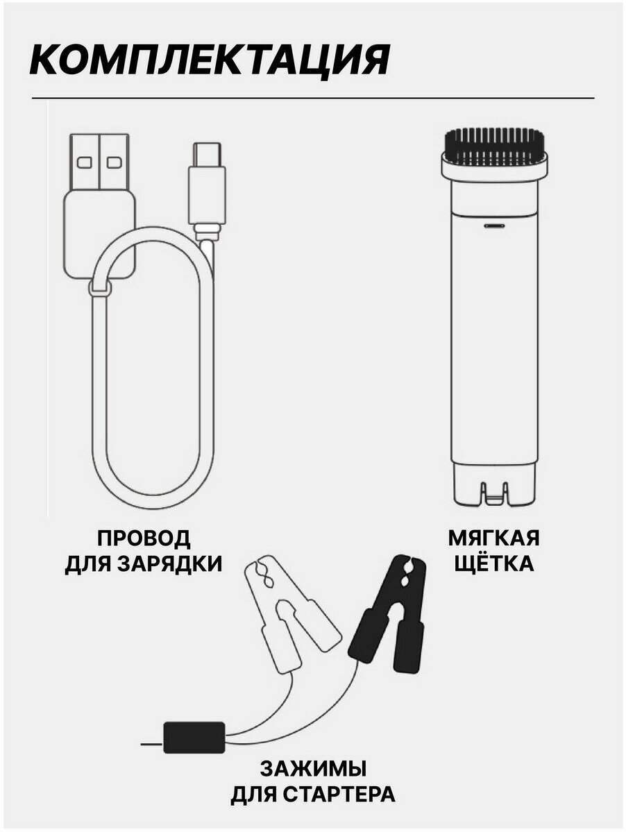 Многофункциональный портативный пылесос Xiaomi Lydsto Handheld Vacuum Emergency Power Supply (YM-XCYJDY02) - фото №15
