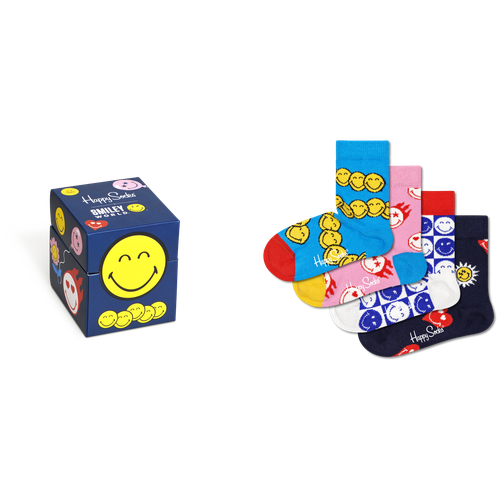 Носки Happy Socks, размер 1-2 года, мультиколор, фиолетовый