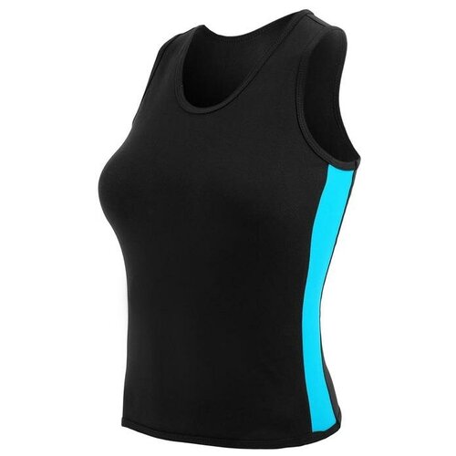 фото Майка grace dance размер 42, черный/бирюза