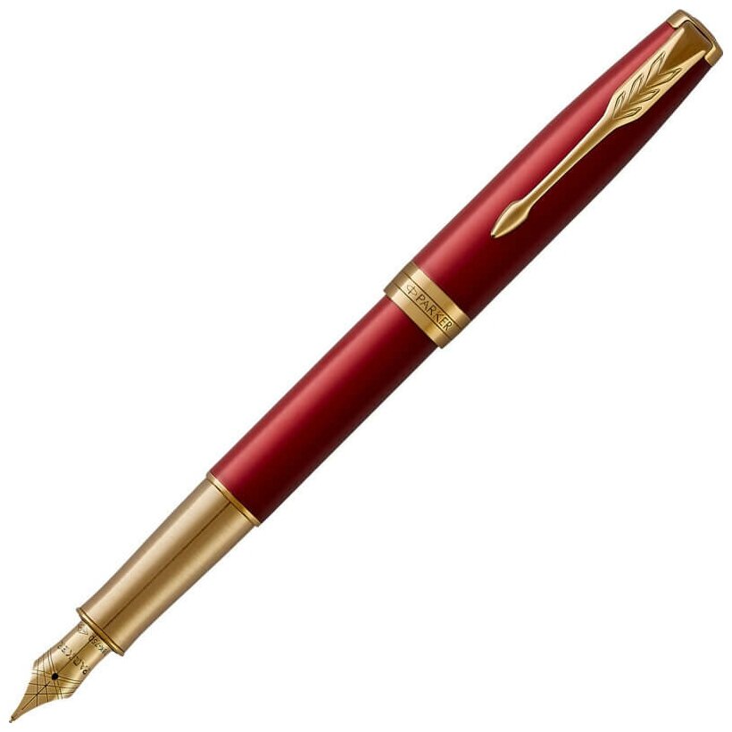 Перьевая ручка Parker Sonnet Core F539, Lacquer Intense Red GT (Перо F) 1931478