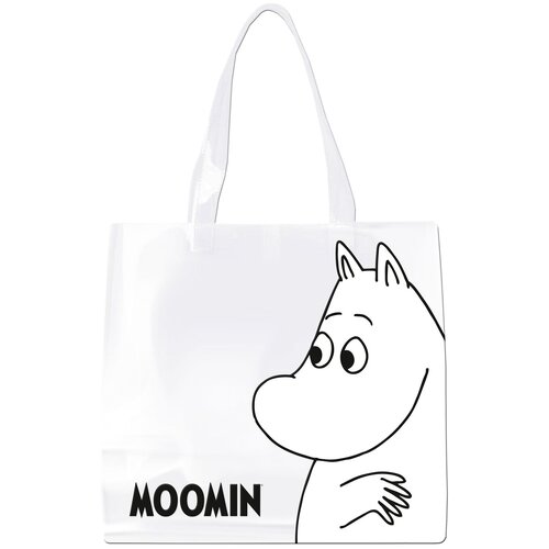 фото Сумка-шоппер moomin mtks-ua1-3540 из прозрачного пвх, 35 х 40 (60 с ручками) х 10 см.