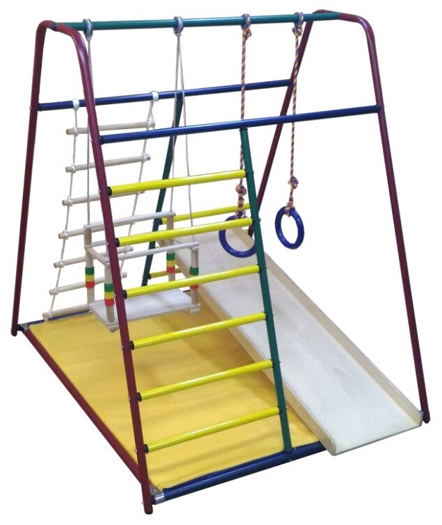 Детский спортивный комплекс Вертикаль «Весёлый малыш» MINI, размер 131 х 107 х 130 см, разноцветный