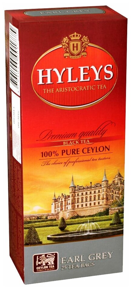 HYLEYS Чай пакетированный Эрл Грей, черный, 25 пакетиков - фотография № 2