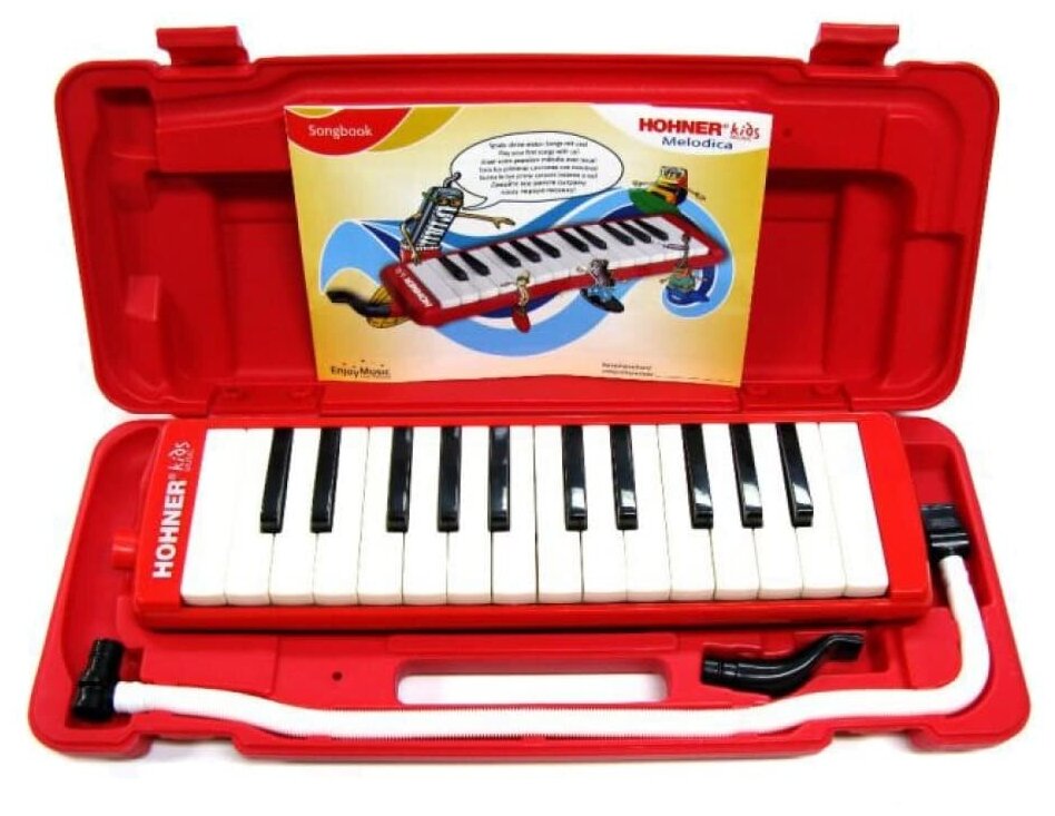 Мелодика духовая Hohner Melodica Kids с кейсом и книгой, 35 см - фото №2
