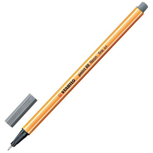 Купить STABILO Ручка капиллярная Stabilo Point 88, 0.4 мм, 88/96, темно-серый 96 цвет чернил, Ручки