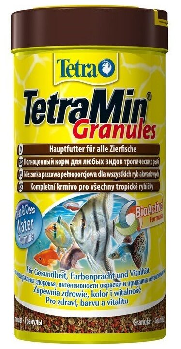 Корм для всех видов рыб Tetra Min Granules в гранулах 250 мл - фотография № 7