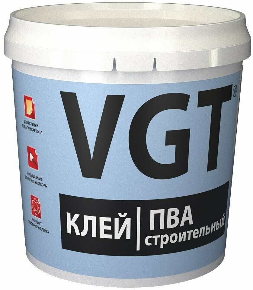 Клей ПВА строительный VGT, 1 кг