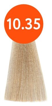 Краска для волос Ollin Professional N-JOY Крем-краска для седых волос 100мл, Цвет 10/35 светлый блондин золотисто-махагоновый