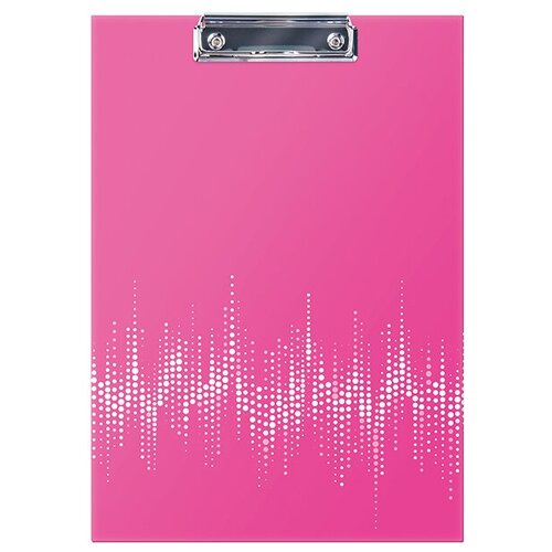 Berlingo Папка-планшет с зажимом Neon А4, ламинированный картон, неоновый розовый планшет с зажимом berlingo а4 пвх ассорти app 04109 4607165261060