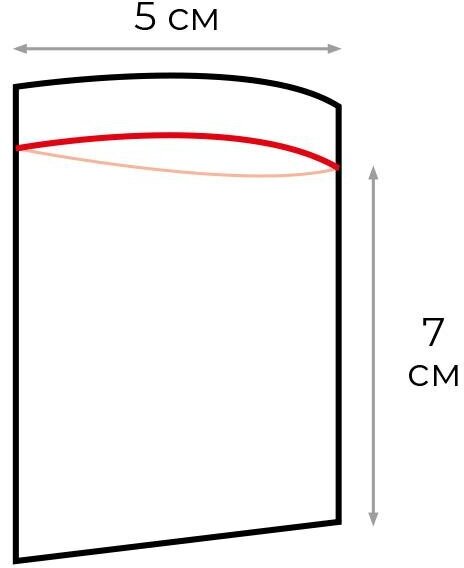 Пакеты с замком грипперы Zip-Lock 5*7 см. 100 шт. 1 уп - фотография № 4