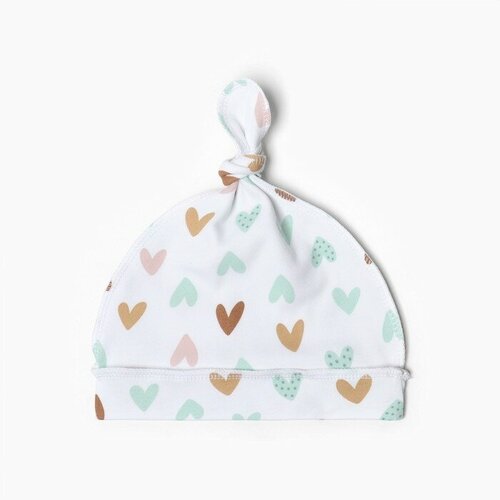 Шапочка-узелок для девочки микс, размер 38 см