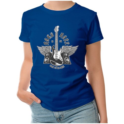 фото Футболка roly, размер l, синий