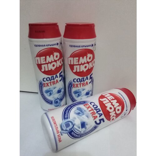 Чистящее средство Пемолюкс Сода EXTRA 5 - 3 шт по 480 г