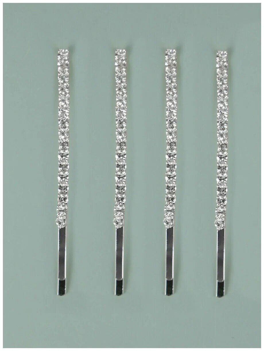 Невидимки (заколка, аксессуар) для волос (4 шт) DoppiGroup — фото 1