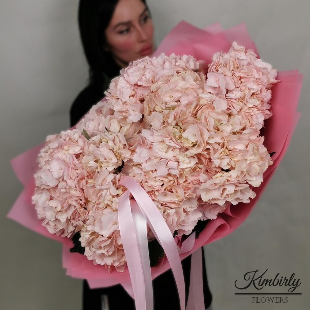 3 гортензии микс. Букет 104 Kimbirly Flowers