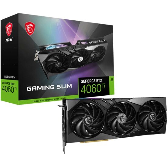 Видеокарта Msi GeForce RTX 4060 Ti GAMING SLIM 16G