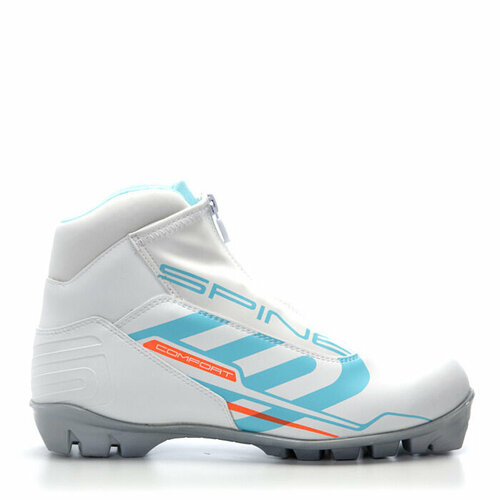 ботинки лыжные sns spine comfort 483 2 размер 40 Лыжные ботинки SPINE SNS Comfort (483/4) (белый/бирюзовый) (39)