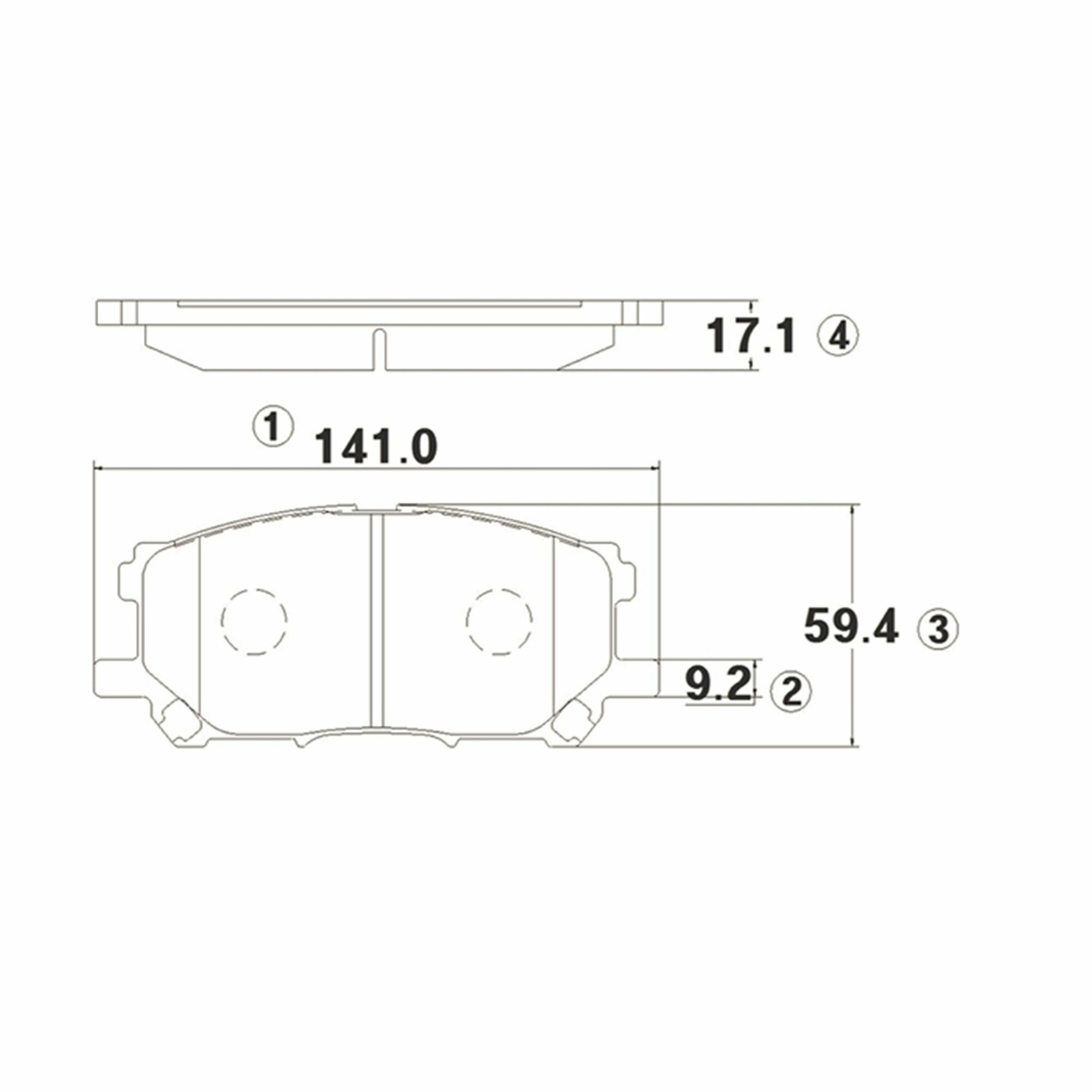 Колодки тормозные Лексус LEXUS RX300/RX330/RX350 03>08/RX400H 05>09 передние Комплект 4 шт