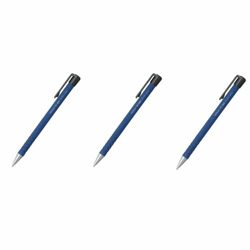 Penac Ручка шариковая автоматическая 0,7 мм, масляная, синяя, 3 шт