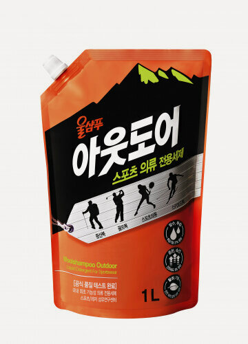 Изображение товара Жидкое средство для стирки Aekyung Wool Shampoo спорт для спортивной и мембранной одежды, 1 л, м/у