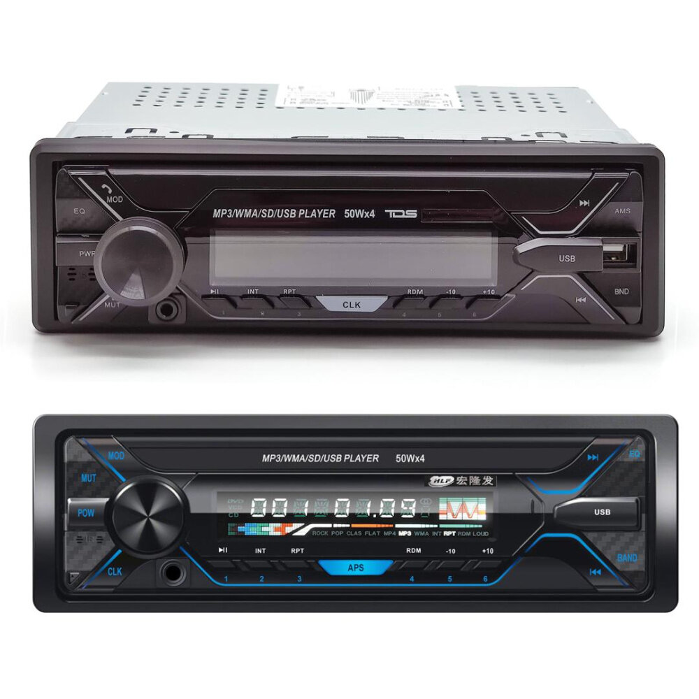 Автомагнитола TDS TS-02 / Bluetooth, MP3, FM, AM / 50W x 4