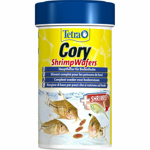 Корм для плекостомусов и коридорасов Tetra Cory Shrimp Wafers, 100 мл tetra cory shrimp wafers корм чипсы для донных рыб 100 мл х 2 шт