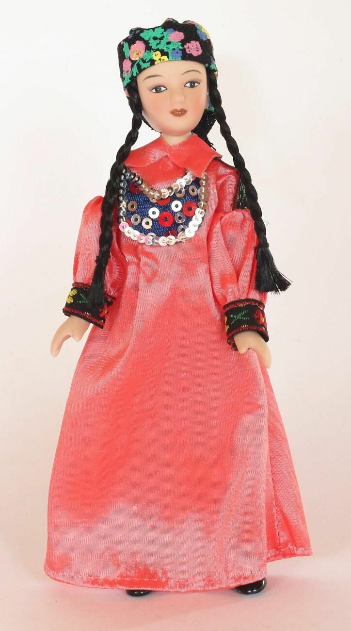 Кукла коллекционная в хакасском летнем костюме