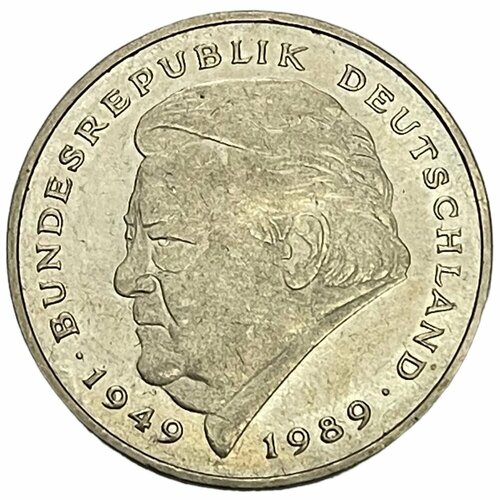ФРГ 2 марки 1992 г. (40 лет Федеративной Республике - Франц Йозеф Штраус) (G)