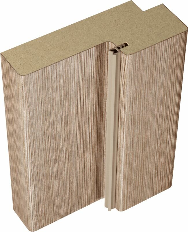 фото Дверная стойка 3D FLEX 70х26х2070 (для дверей б/притвора) б/присадки 44 Бруно, с пазом п/добор и уплот.