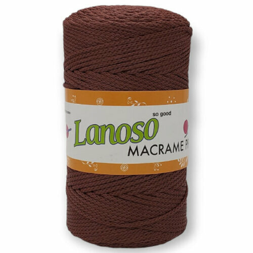 Пряжа (шнур) для макраме Lanoso Macrame PP (Ланосо макраме пп), 2-3 мм, 100% полипропилен, цвет 936