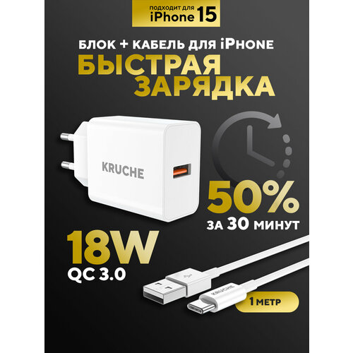 Зарядка Type-c с кабелем 1 метр 3A 18W 599₽