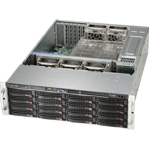 Корпус SuperMicro 2x1200W черный - фото №2