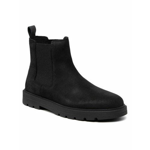 Ботинки Calvin Klein Jeans, размер EU 44, черный кожаные ботинки челси geo stiletto chelsea boot 90 pat calvin klein черный