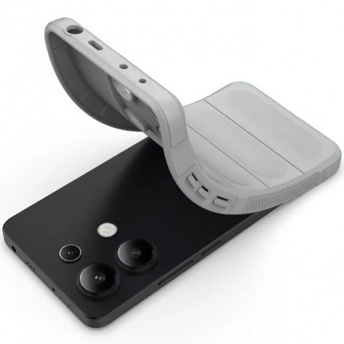 Flex Silicone Противоударный чехол для Xiaomi Redmi Note 13 4G с защитой камеры и микрофиброй — фото 1