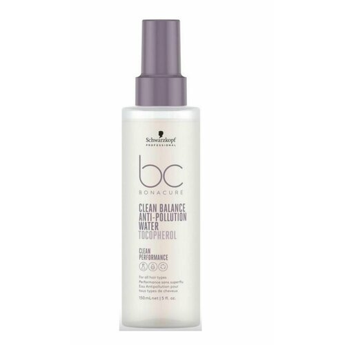 schwarzkopf professional bonacure clean balance шампунь глубокого очищения для всех типов волос 1000 мл Schwarzkopf Bonacure Clean Balance Anti-Pollution Water - Спрей для защиты волос от загрязнений 150 мл