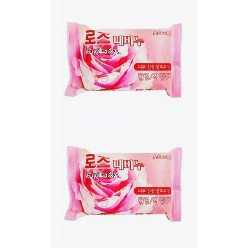 ALEUMI Мыло туалетное Rose, Роза, 150 г, 2 шт.